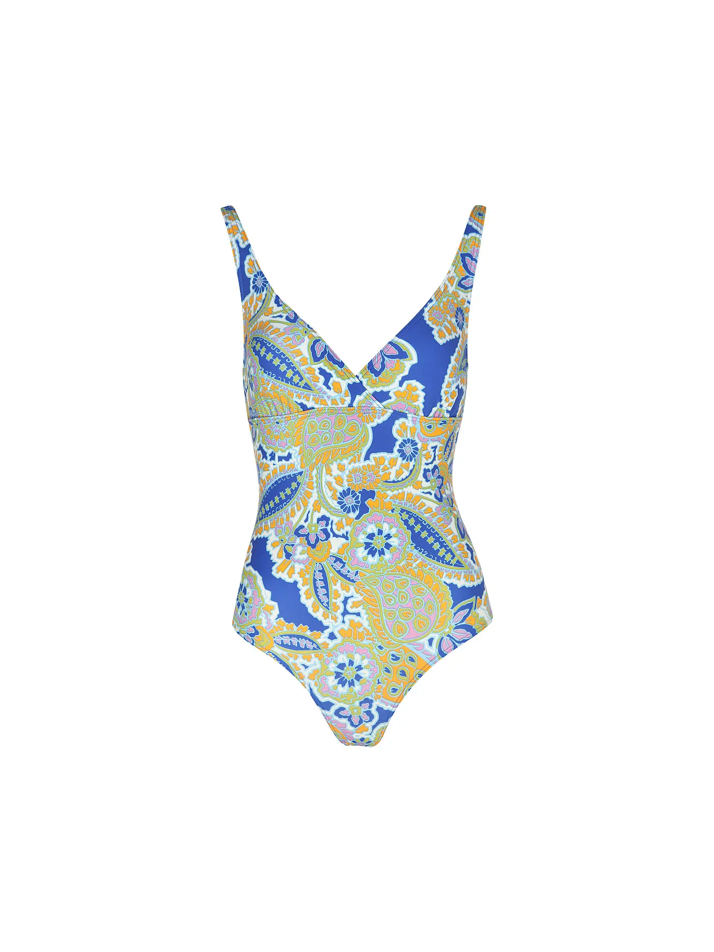 HOT STUFF |  Damen Badeanzug V-Neck | blau